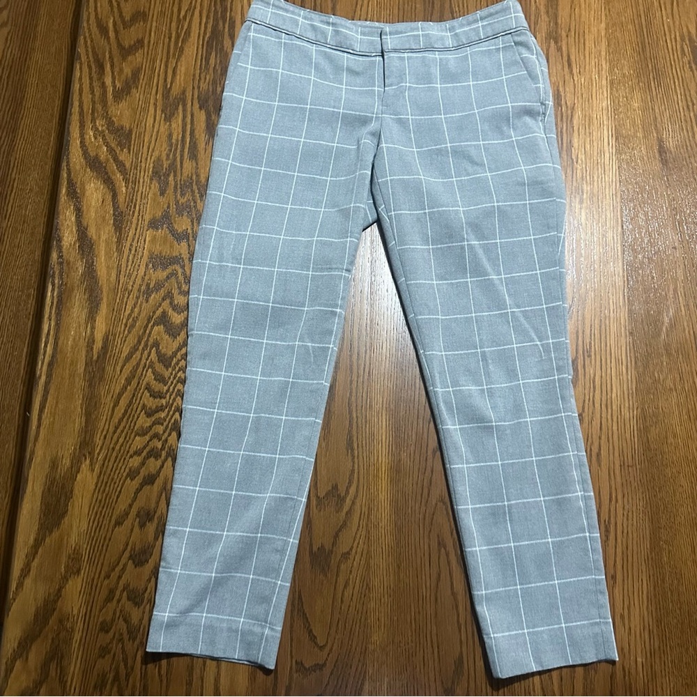 Banana Republic women’s pants‎ gray and white checkered size 2 “Ryan fit”